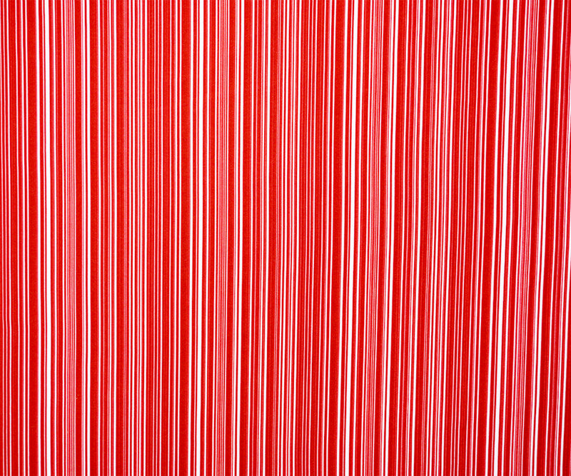 Red-White Nylon Stripe Printed Activewear Knit Fabric