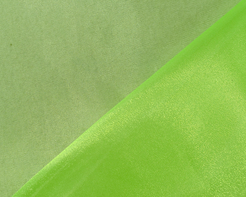 Green Poly Solid Sparkle Organza Woven Fabric