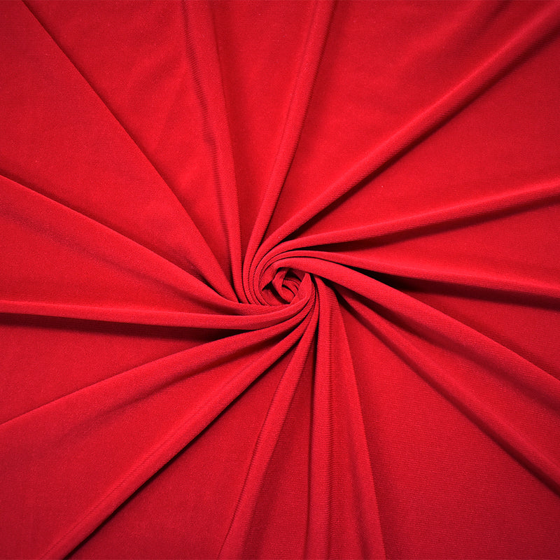 Red Poly Stretch Spandex ITY Jersey Knit Fabric