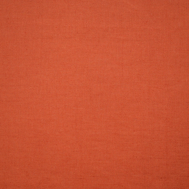 Orange Viscose-Linen Solid Linen Look Woven Fabric