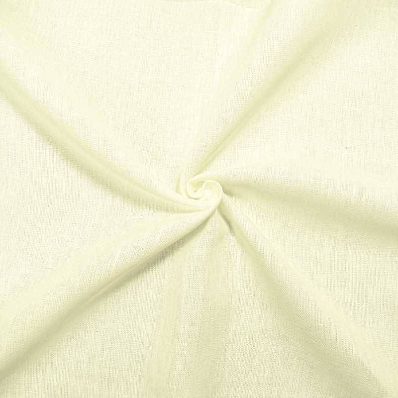 Off-White Linen Solid Woven Fabric