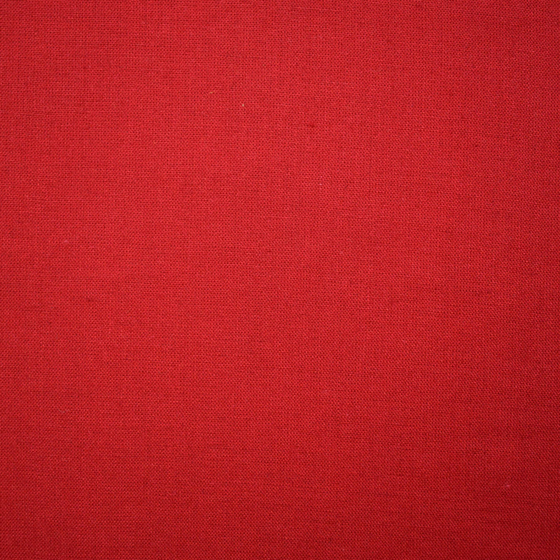 Red Viscose-Linen Solid Linen Look Woven Fabric
