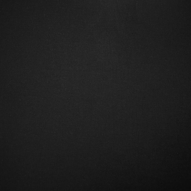 1 1/2 YD PC-Black Viscose-Linen Solid Linen Look Woven Fabric