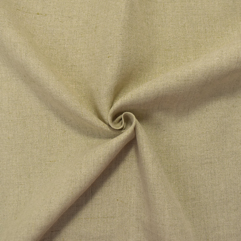 Natural Beige Linen Slub Solid Woven Fabric