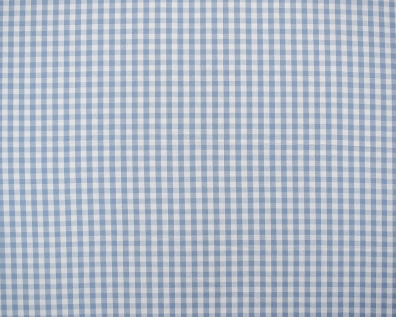 1 1/2 YD PC-Blue-White Cotton Gingham Woven Shirting Fabric