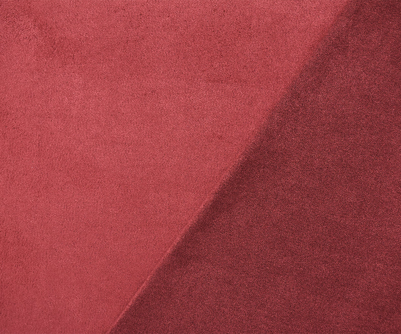 Red Stretch Spandex Solid Microsuede Knit Fabric
