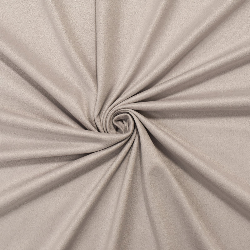 Light Gray Stretch Spandex Solid Microsuede Knit Fabric