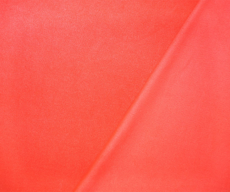 Neon Orange Stretch Spandex Solid Microsuede Knit Fabric