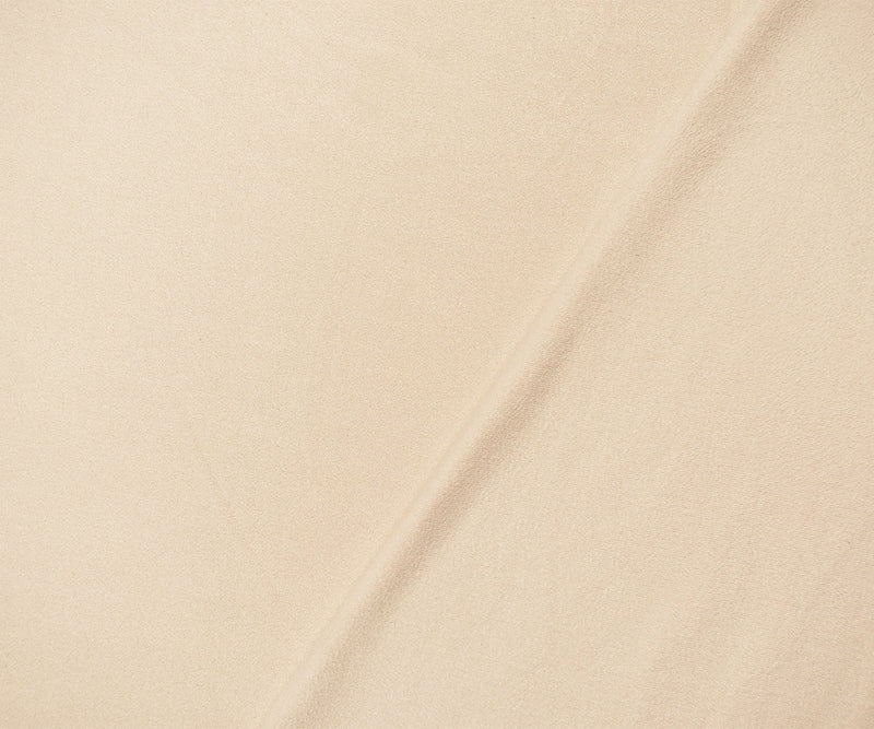 Cream Ivory Stretch Spandex Solid Microsuede Knit Fabric