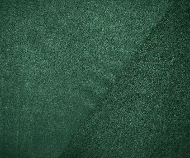 Dark Green Stretch Spandex Solid Microsuede Knit Fabric