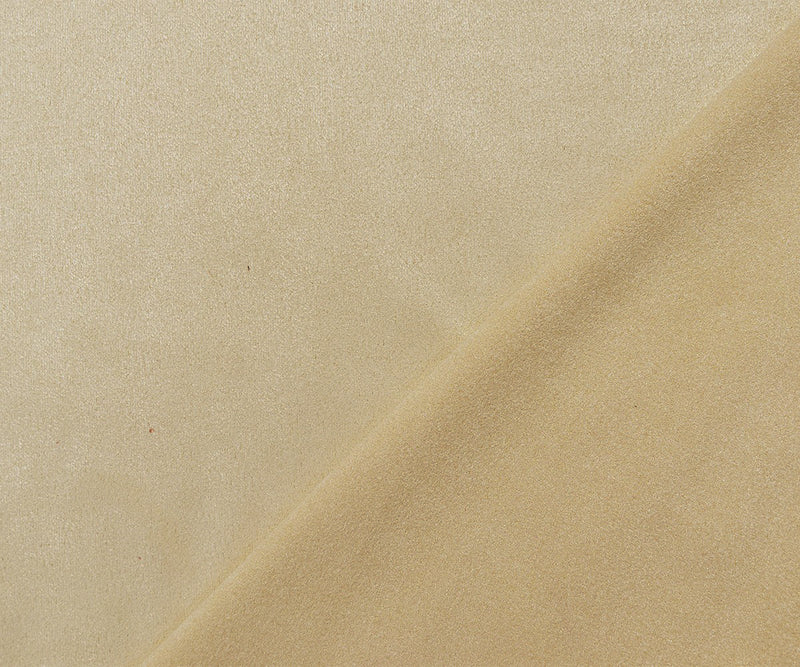 Light Beige Stretch Spandex Solid Microsuede Knit Fabric