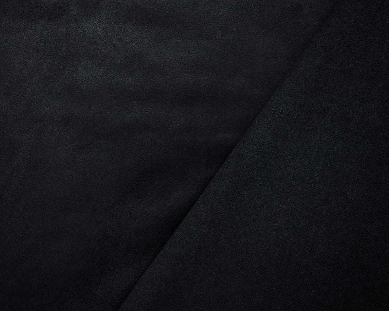 Black Stretch Spandex Solid Microsuede Knit Fabric
