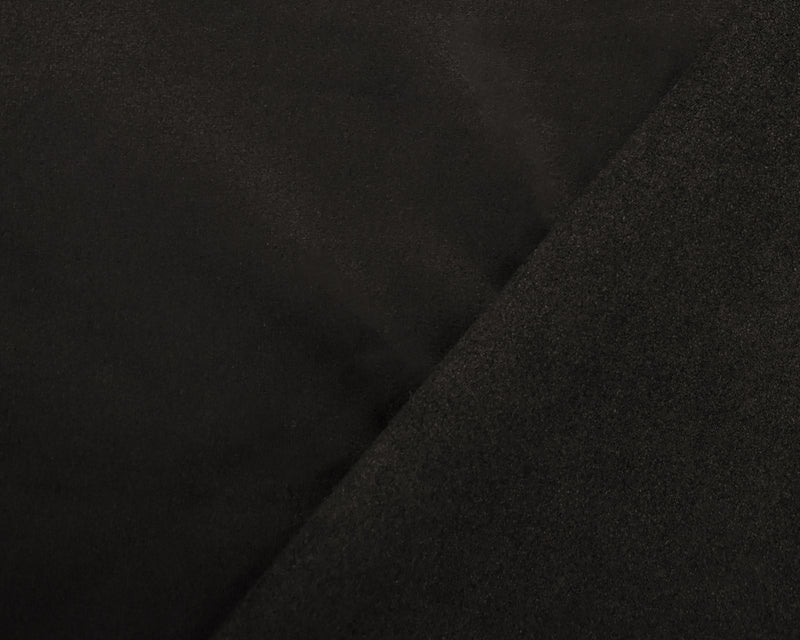 Deepest Gray Stretch Spandex Solid Microsuede Knit Fabric