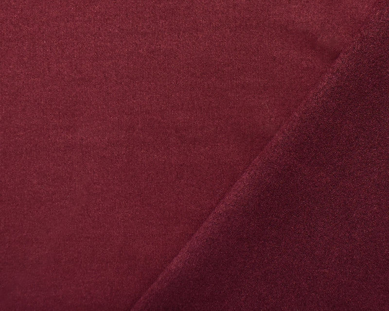 Deep Ruby Red Stretch Spandex Solid Microsuede Knit Fabric