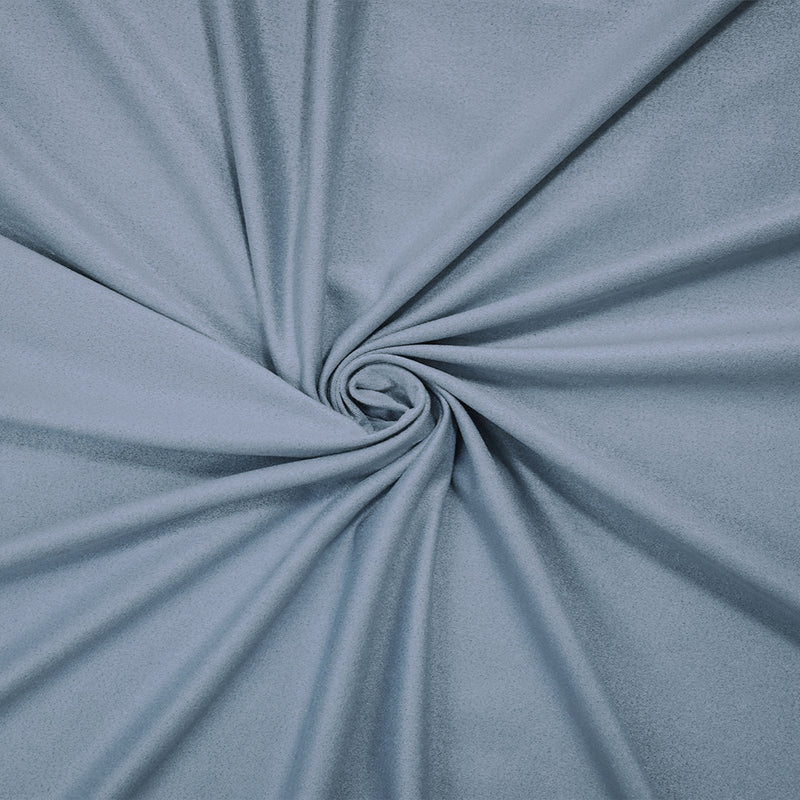 Pastel Blue Stretch Spandex Solid Microsuede Knit Fabric