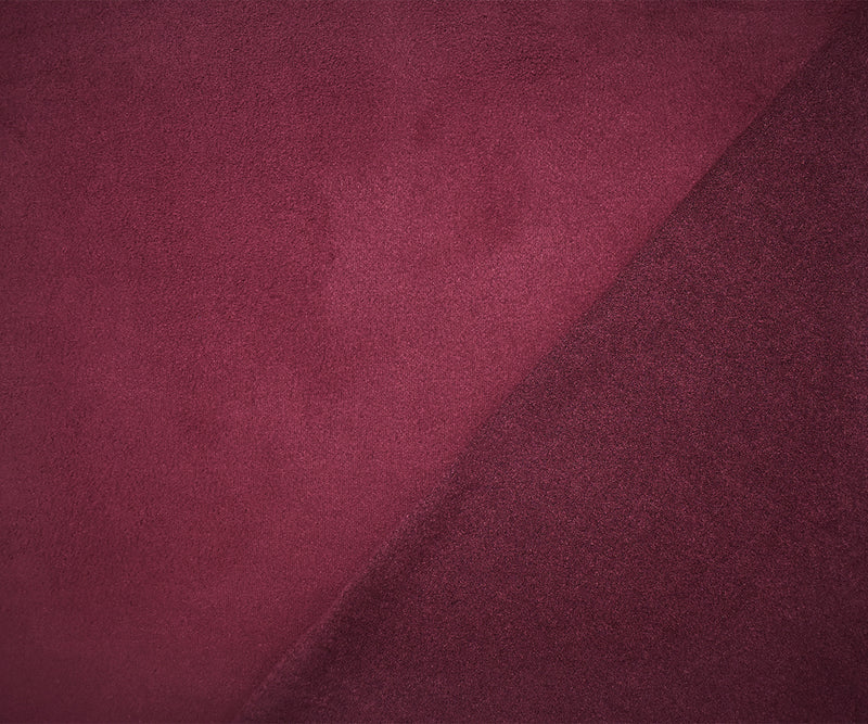 Deep Red Stretch Spandex Solid Microsuede Knit Fabric