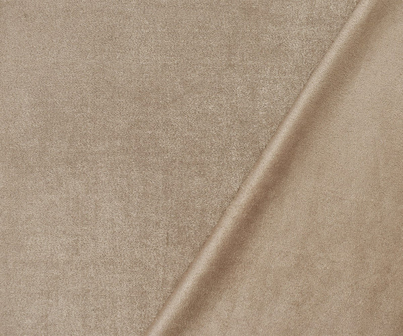 Taupe Brown Stretch Spandex Solid Microsuede Knit Fabric