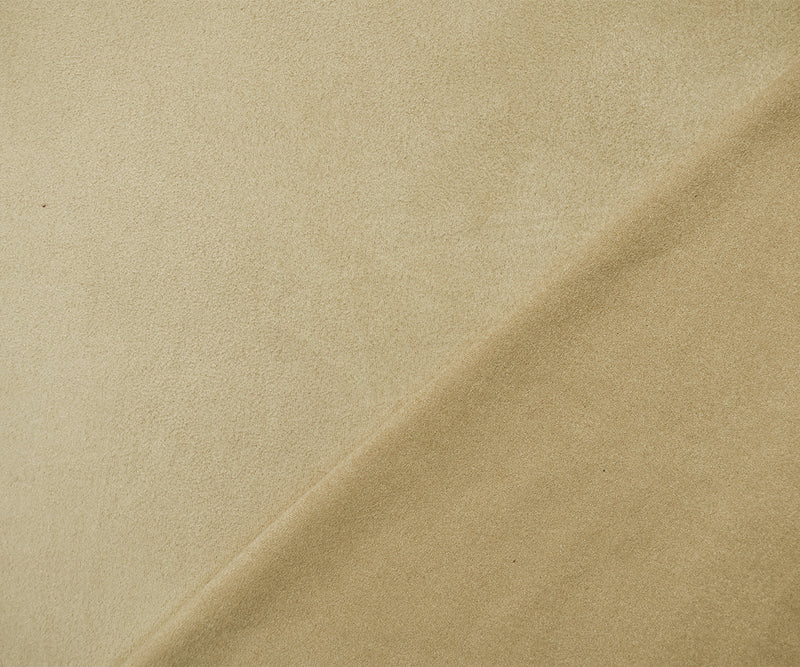 Light Beige Stretch Spandex Solid Microsuede Knit Fabric