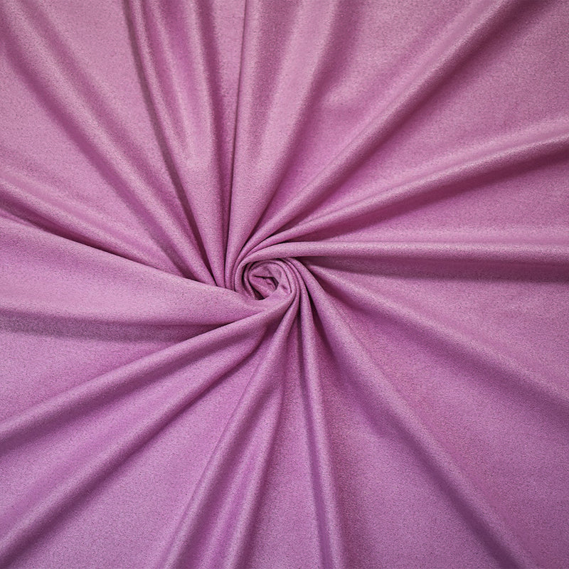 Lilac Pink Stretch Spandex Solid Microsuede Knit Fabric