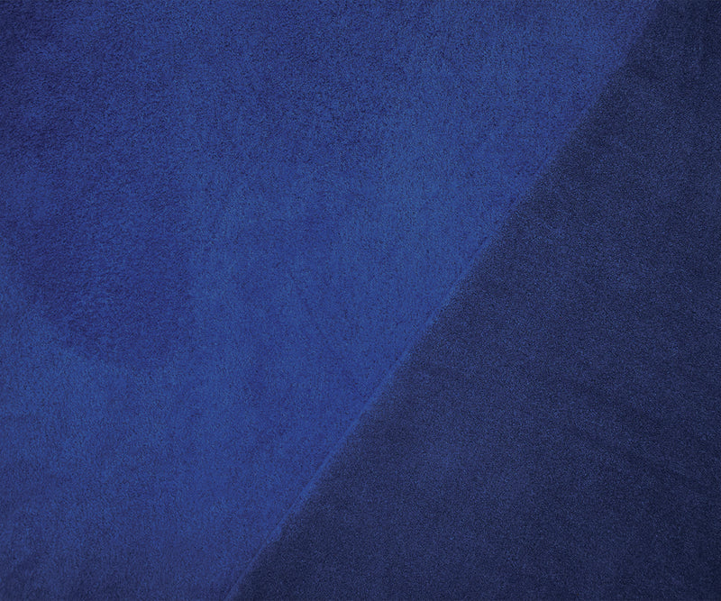 Blue Stretch Spandex Solid Microsuede Knit Fabric