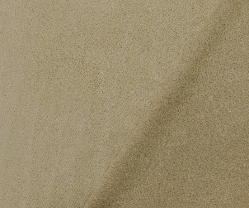 Taupe Beige Stretch Spandex Solid Microsuede Knit Fabric