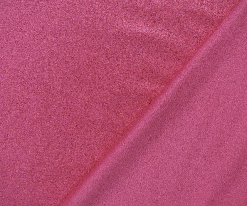 Pink Poly Stretch Spandex Solid Microsuede Knit Fabric