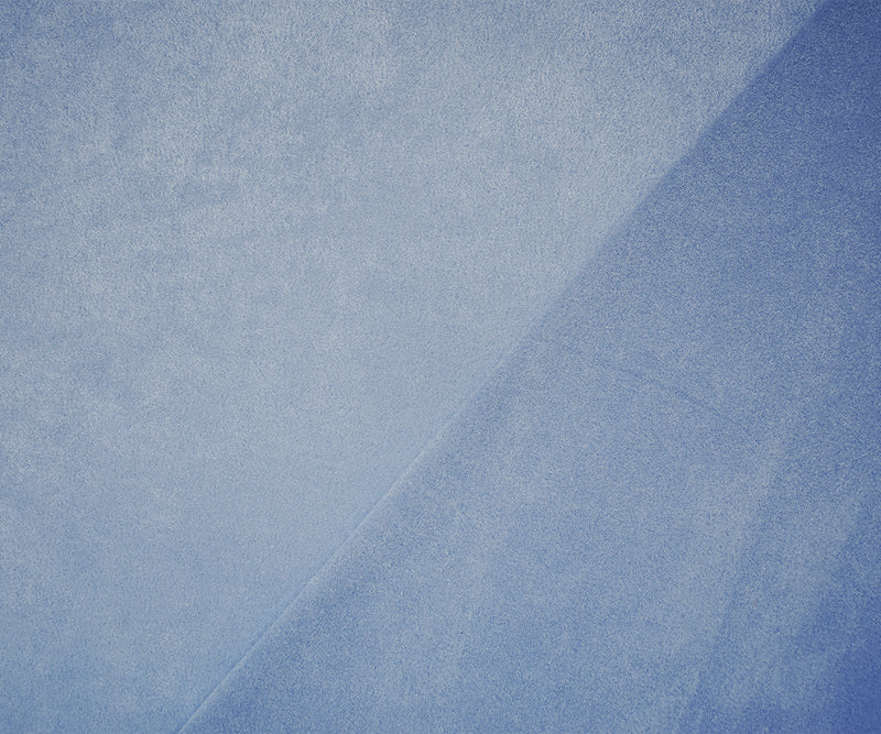 Blue Stretch Spandex Solid Microsuede Knit Fabric