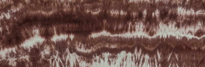 Brown-Beige Poly Stretch Spandex Tie Dye Double Brushed Jersey Knit Fabric