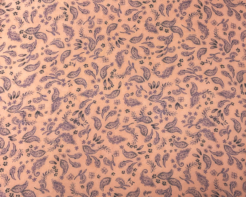 Pink-Multi Poly Paisley Printed Pebble Chiffon Woven Fabric