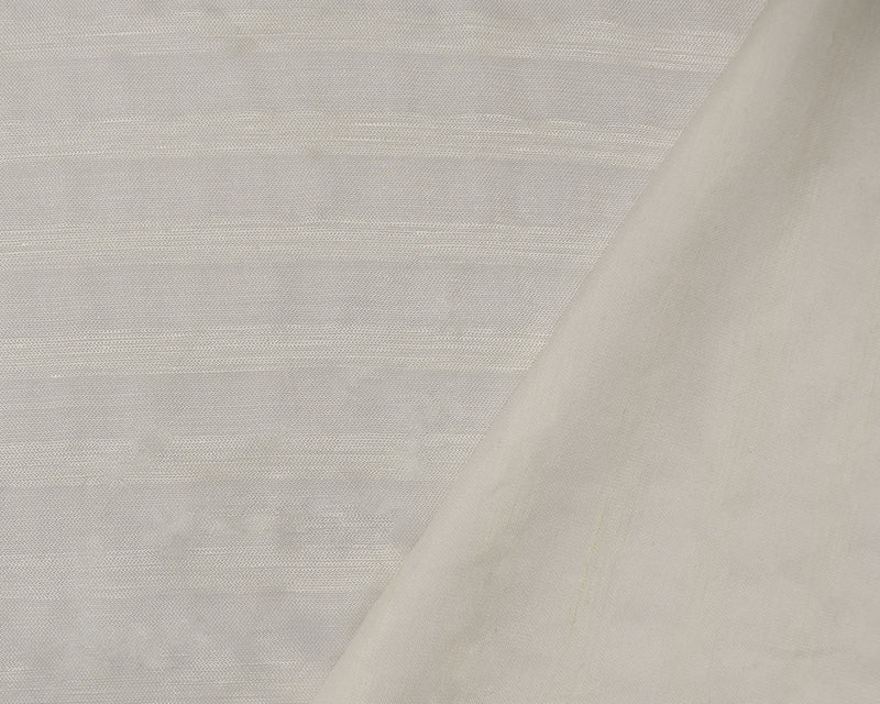 1 YD PC-Ivory Rayon Famous Maker Lustrous Dobby Horizontal Stripe Woven Fabric