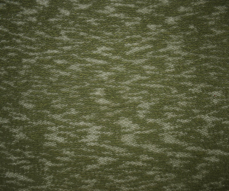 Green Poly Spandex Stretch Texture Slub Sweater Knit Fabric