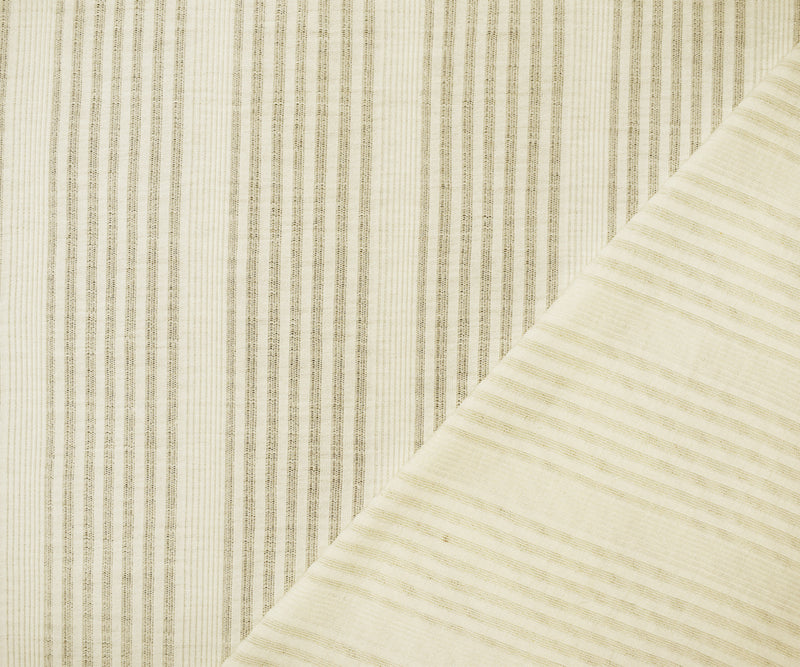 Ivory Poly Blend Stretch Irregular Rib Knit Fabric