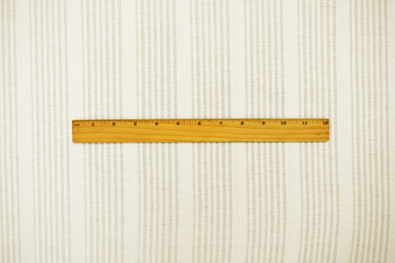 Ivory Poly Blend Stretch Irregular Rib Knit Fabric