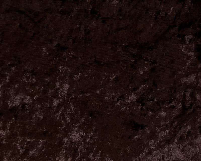 Brown Poly Spandex Stretch Crushed Velvet Knit Fabric