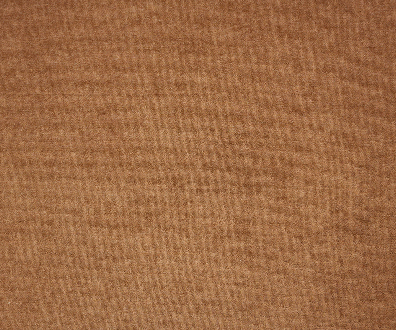 Brown Poly Spandex Stretch Solid Baby French Terry Knit Fabric