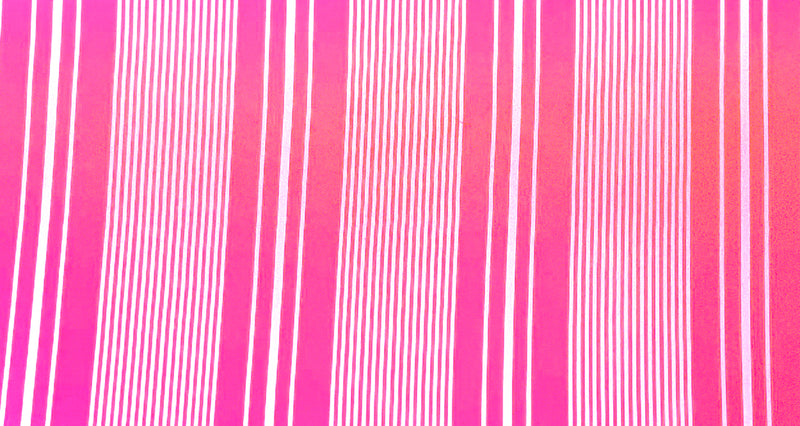 Neon Pink-White Poly Spandex Stretch Stripe Print DB Jersey Knit Fabric