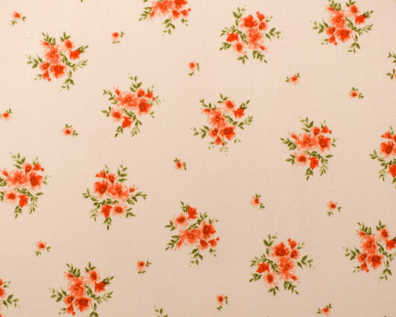 Pink-Multi Poly Stretch Floral Print DB Jersey Knit Fabric