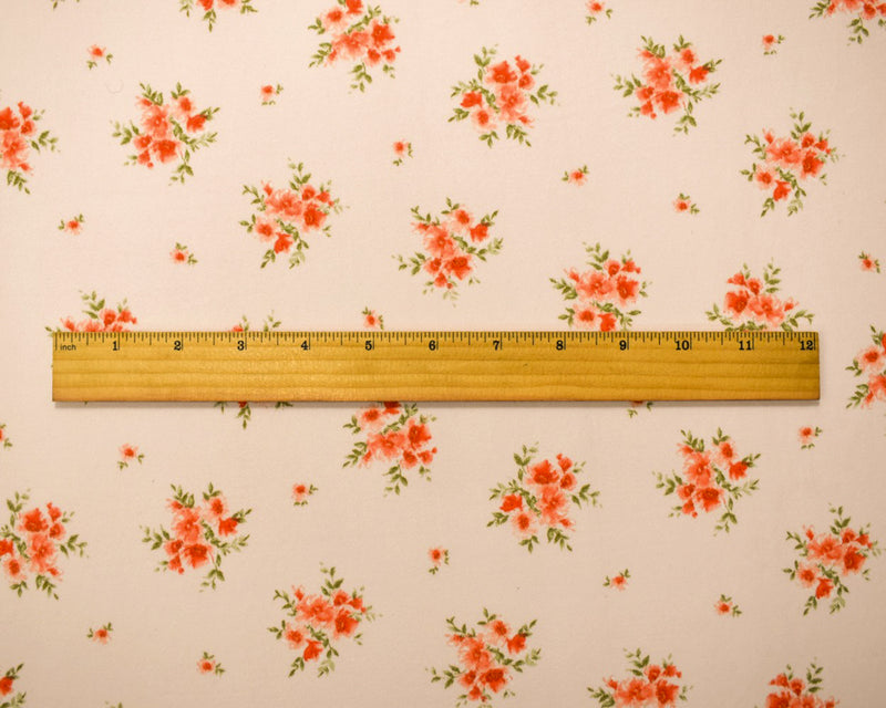 Pink-Multi Poly Stretch Floral Print DB Jersey Knit Fabric