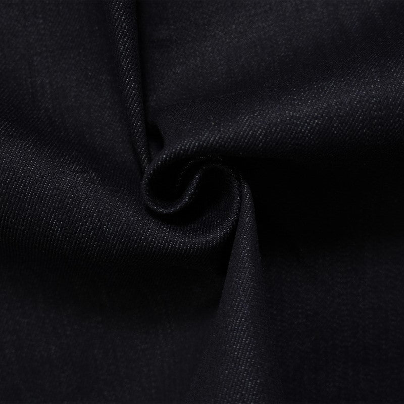 Deep Navy 13 oz. Cotton Stretch Denim Twill Woven Fabric