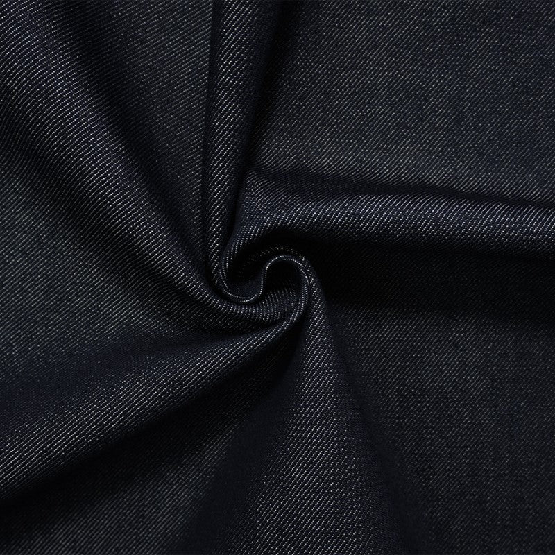 1 3/8 YD PC-Blue 11 oz. Cotton Blend Stretch Denim Twill Woven Fabric