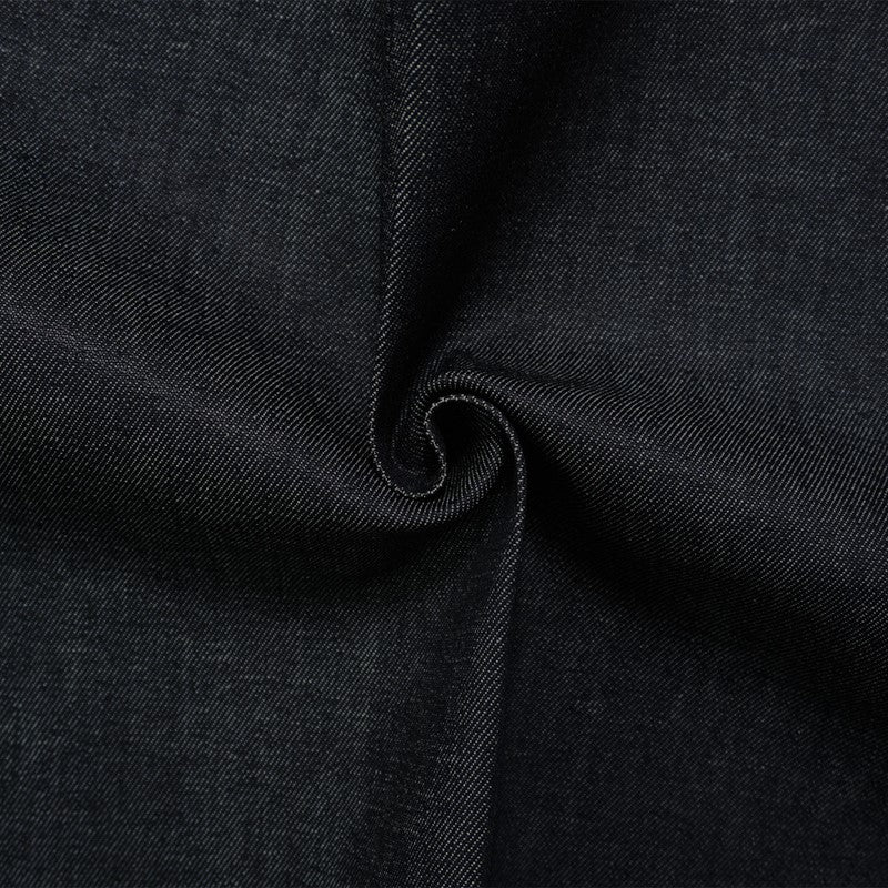 1 YD PC-Navy 11 oz. Cotton Blend Stretch Denim Twill Woven Fabric