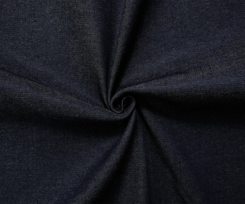 Blue-Ivory 11 oz. Cotton Blend Stretch Denim Twill Woven Fabric