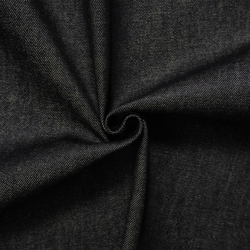 Black 11 oz. Famous Denim Co. Cotton Italian Denim Twill Fabric