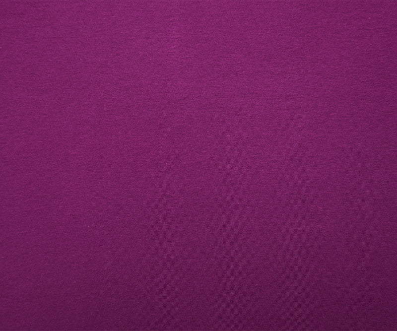Purple Organic Organic Cotton Solid 1X1 Rib Knit Fabric