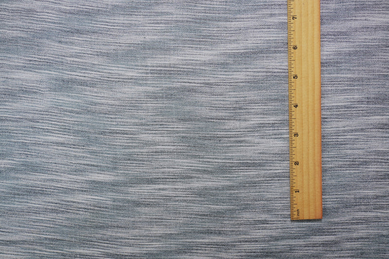 Gray-White Rayon Slub Printed Dobby Woven Fabric