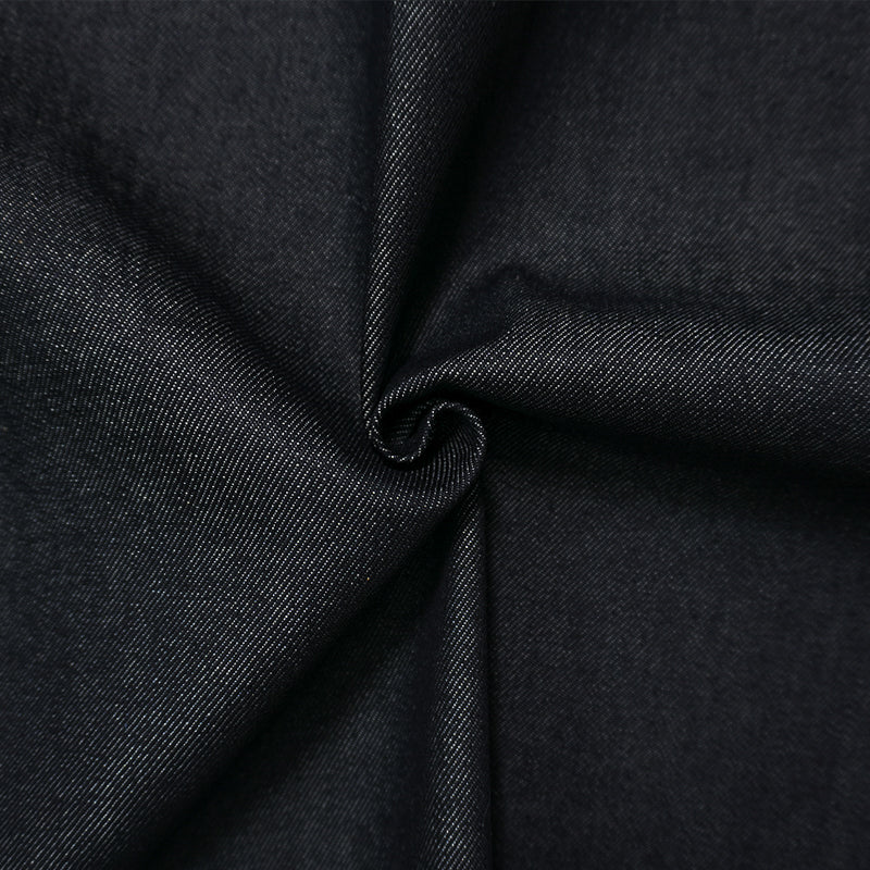 Black 13 oz. Cotton Denim Twill Woven Fabric