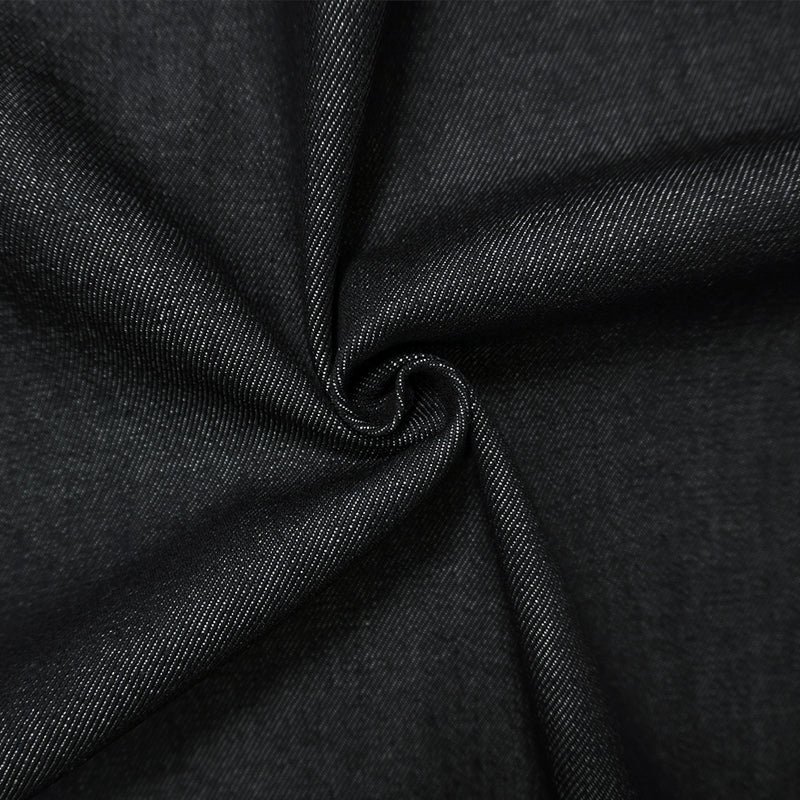 Black14 oz. Cotton Denim Twill Woven Fabric