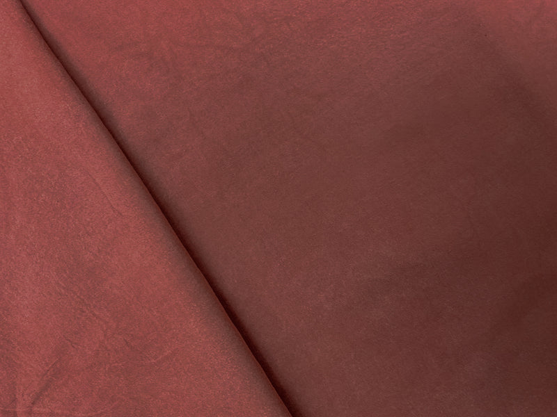 Red-Gray Rayon Heather Vintage-Distressed Look Voile Fabric