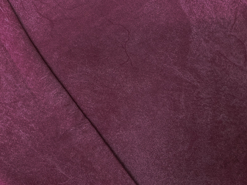 Purple-Gray Rayon Heather Vintage-Distressed Look Voile Fabric