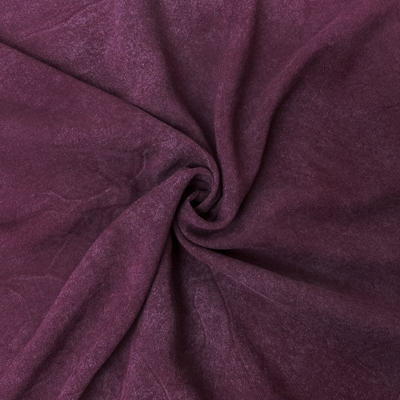 Purple-Gray Rayon Heather Vintage-Distressed Look Voile Fabric